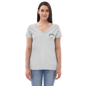 Out Of Texas Ladies Tees Light Heather Grey / S Out Of Texas Women’s Recycled V-Neck T-Shirt . Out_Of_Texas