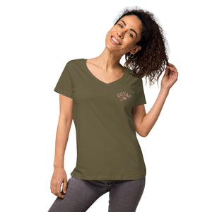 Texas Gear Ladies Tees Women’s fitted v-neck t-shirt Out_Of_Texas